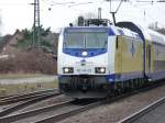 Einfahrt in Radbruch des MEr nach L�neburg gezogen durch eine BR 146.